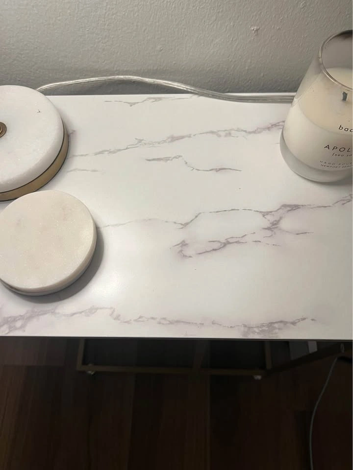 marble and gold side table - photo 2