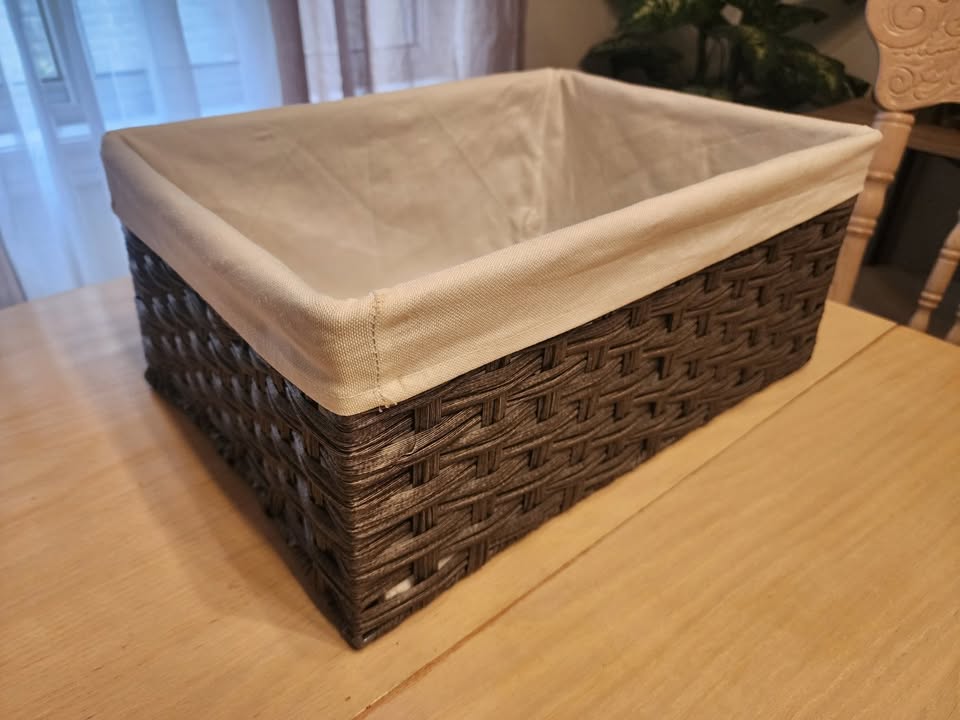 Stylish Woven Storage Baskets – Set of 2 (Large + Small) - photo 2