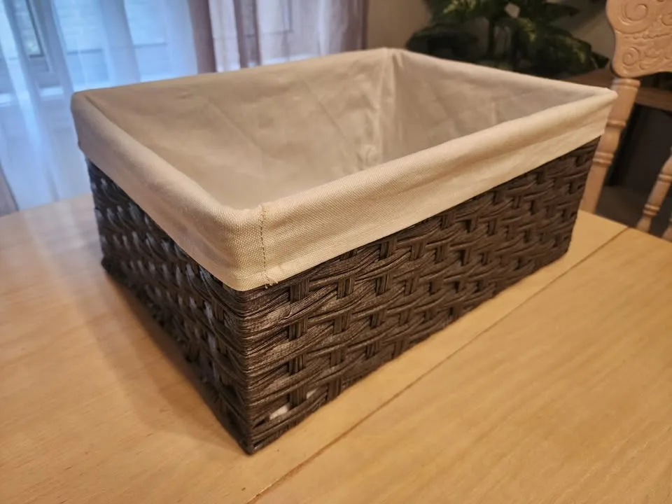 Stylish Woven Storage Baskets – Set of 2 (Large + Small) image indicator(2)