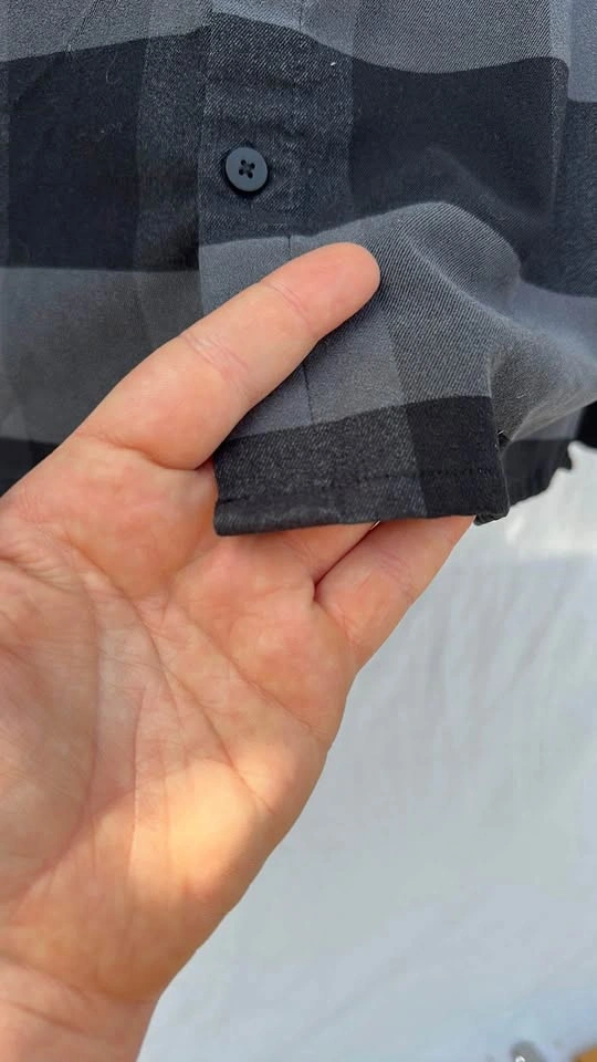 Men's Black and Gray Checkered Shirt - photo 5