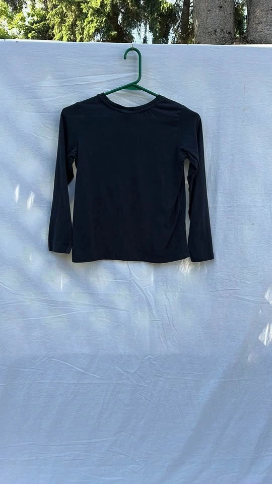 Kids Festive Mood Black Long Sleeve Shirt - photo 4