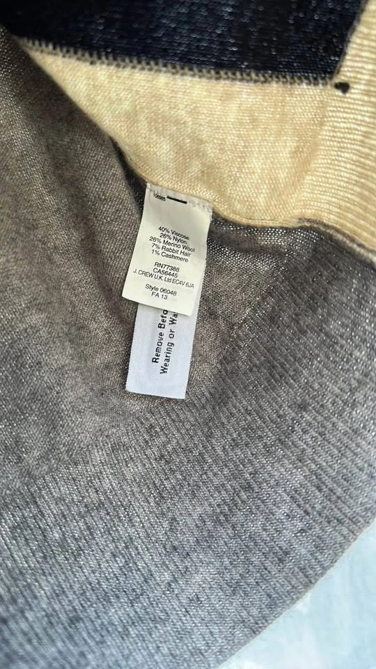 J. Crew merino/cashmere Patterned Sweater - photo 5