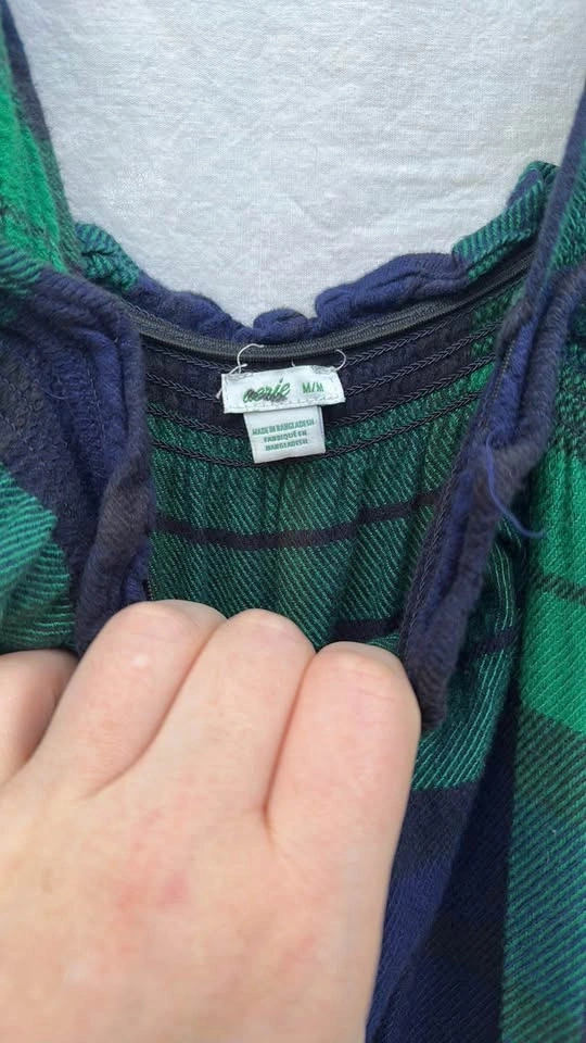 Aerie Green and Blue Plaid shorts Romper - photo 4