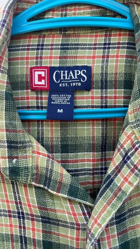 Chaps Green Casual Button Down Shirt - photo 2