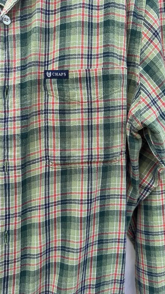Chaps Green Casual Button Down Shirt - photo 3