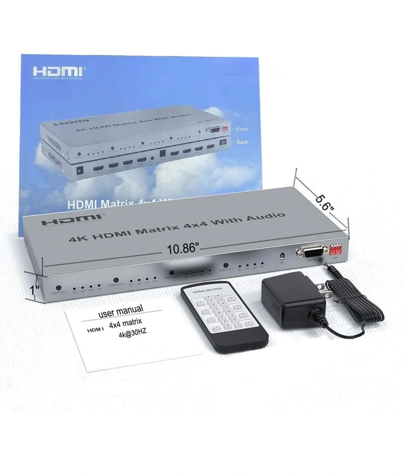 HDMI Matrix 4x4 with Audio - photo 4