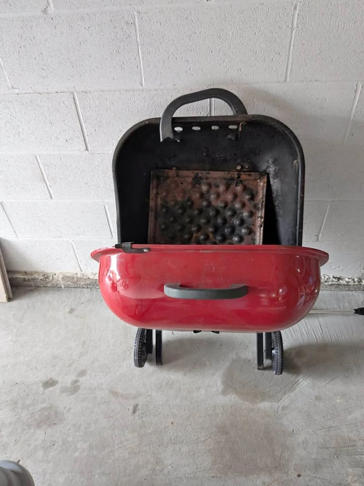 Red Portable Charcoal Grill