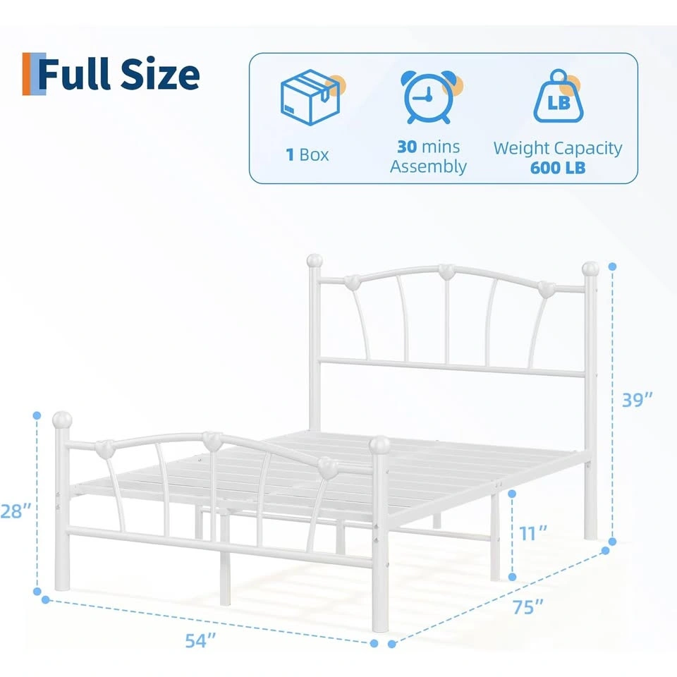 New metal Full Bed Frame for Kids, Full Size Bed - photo 5