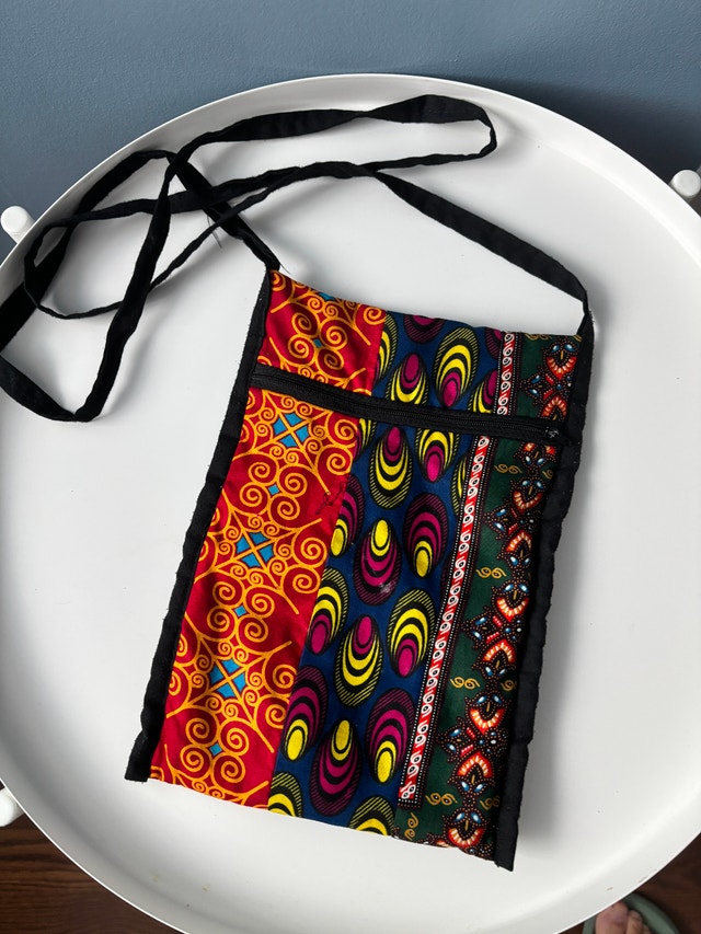 Colorful Fabric Crossbody Shoulder Bag