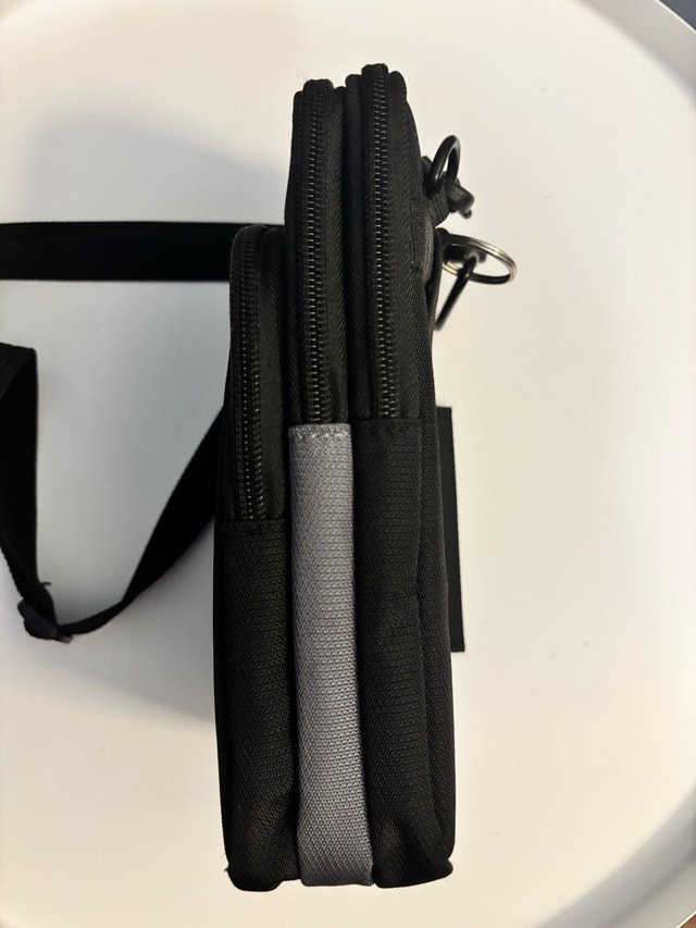 Black Multi-Compartment Crossbody Bag - photo 2