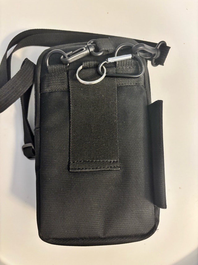 Black Multi-Compartment Crossbody Bag - photo 3