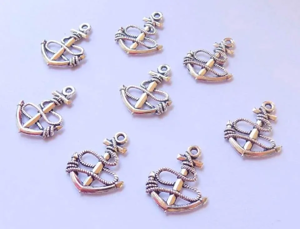 24 Anchor Charms - Silver Tone image indicator(3)