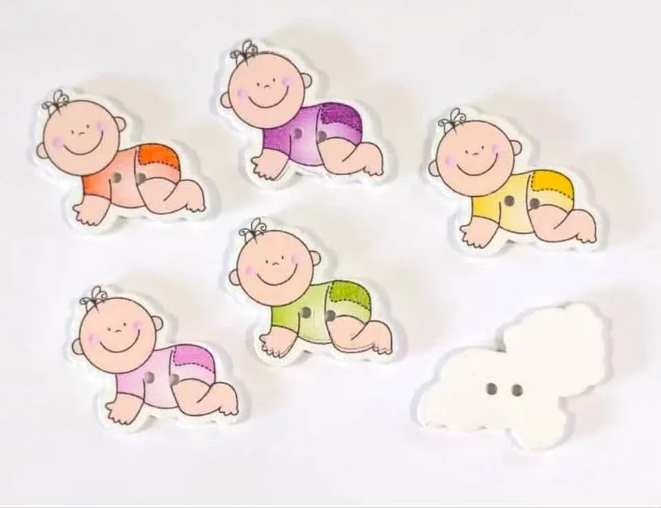 6 Wooden Crawling Baby Buttons image indicator(2)