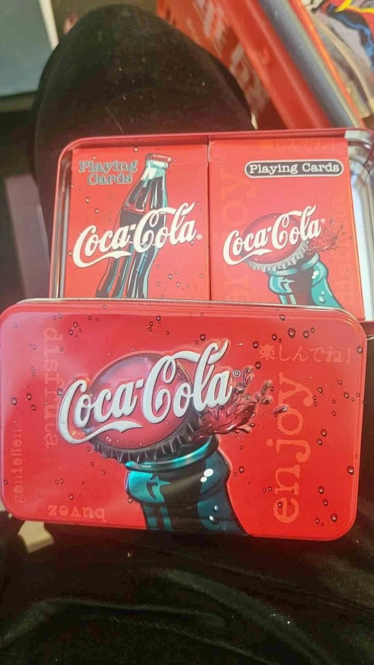 Coca-Cola Bicycle Playing Cards Double Deck Tin Set