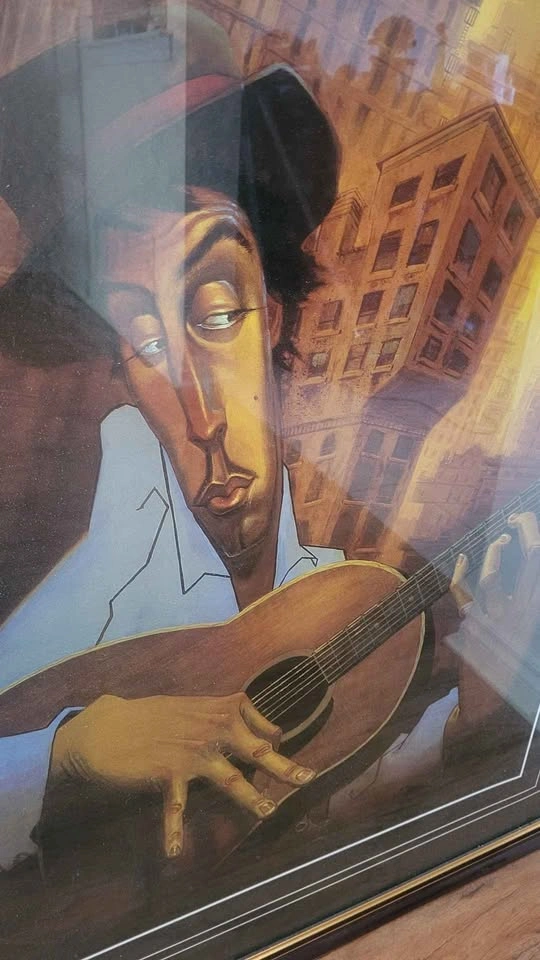 Framed Guitarist Art Print - photo 2