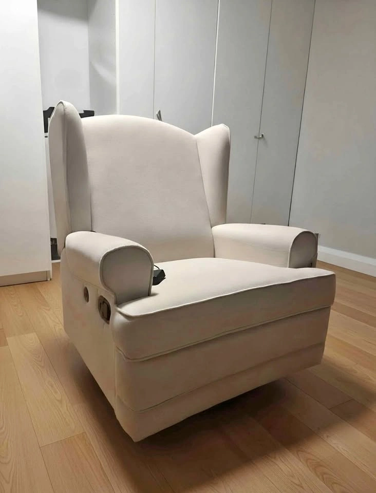 Storkcraft® Serenity Wingback Upholstered Recline Glider