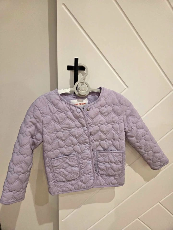 Joe Fresh Girls Quilted Heart Jacket 4T