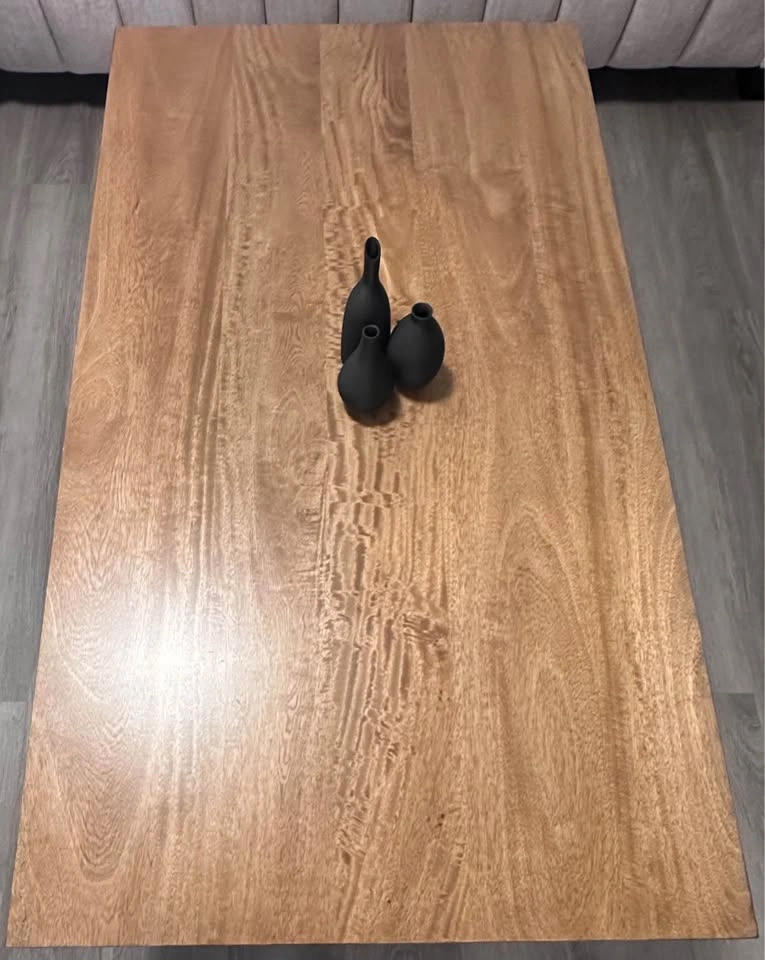 Solid Wood Pedestal Coffee Table - photo 2
