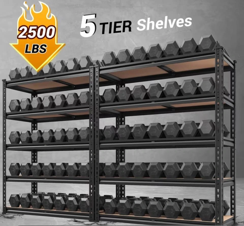 80” wide 5-Tier Heavy Duty Garage Shelving unit - photo 3