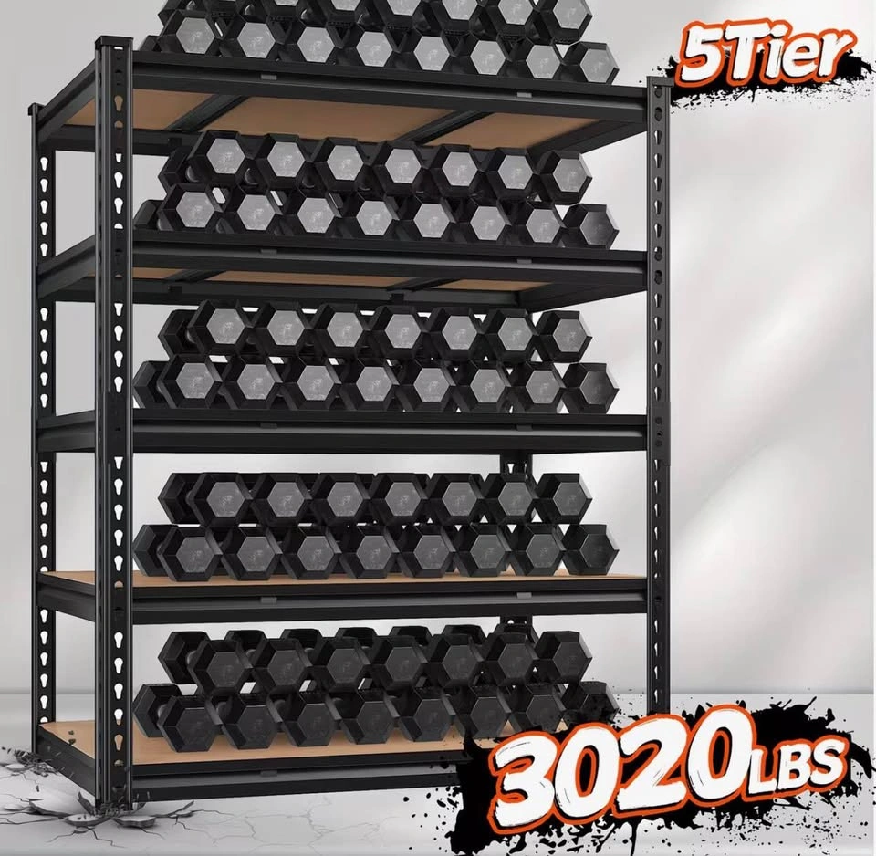 48” wide 5-Tier Heavy Duty Metal Garage Shelving Unit - photo 3