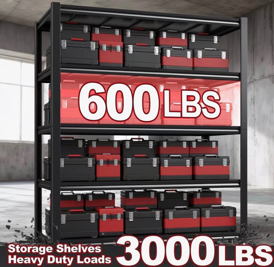 REIBII 48” wide Heavy Duty 5-Tier Garage Shelving - photo 3
