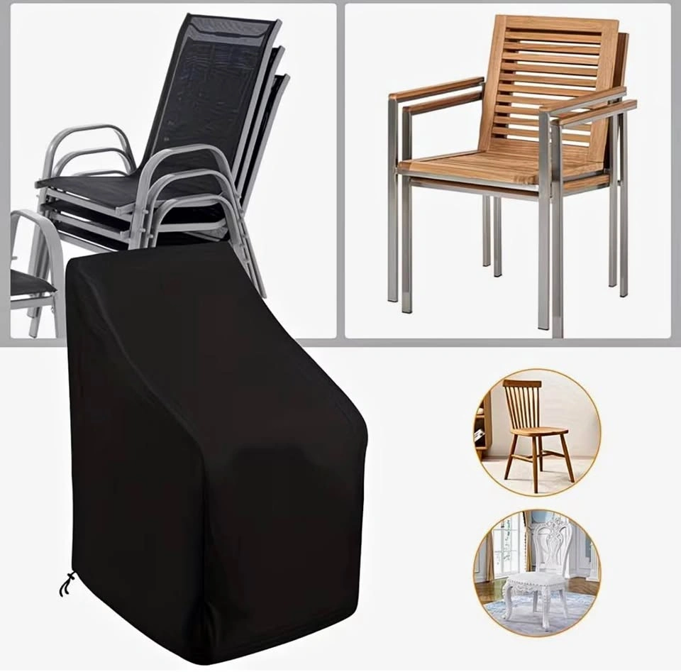 Heavy-Duty 600D Stacking Outdoor Chair Cover - All-Weather