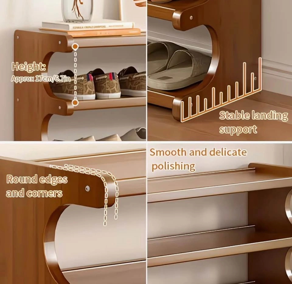Brand new 6-Layer Bamboo Shoe Rack - photo 4
