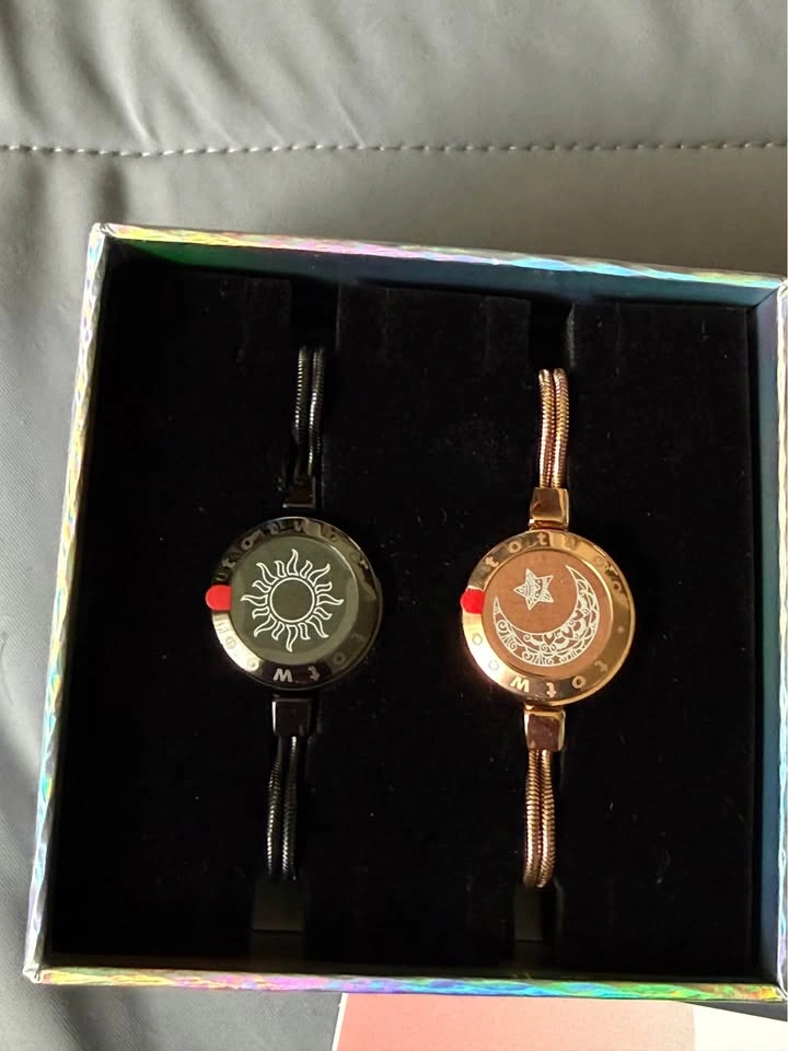 Sun and Moon Smart Bracelets • Long Distance Touch Bracelets - photo 2