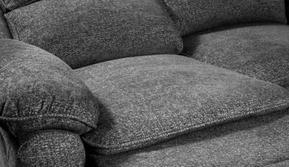 The Brick Grey Fabric Manual Reclining Sofa - photo 5