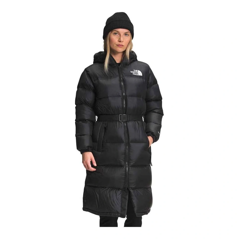 North Face Women's Nuptse Belted Jacket knee-length 700 down - S
