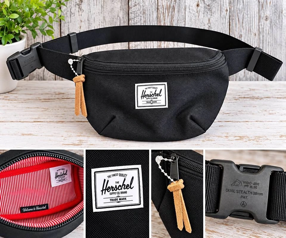 Herschel Supply Co. Black Hip Pack / Waist Bag – Brand New