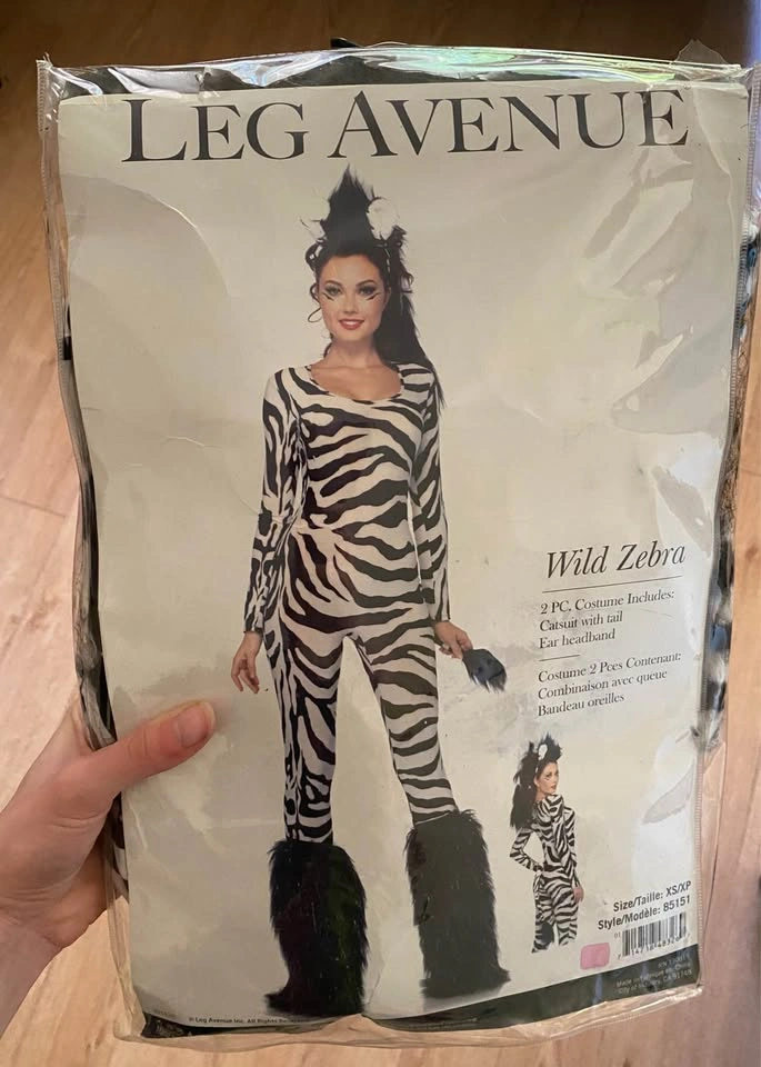 Leg Avenue Wild Zebra Costume – 2-Piece Set - photo 2