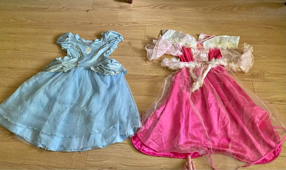 Disney Princess Aurora & Cinderella Costume Dresses