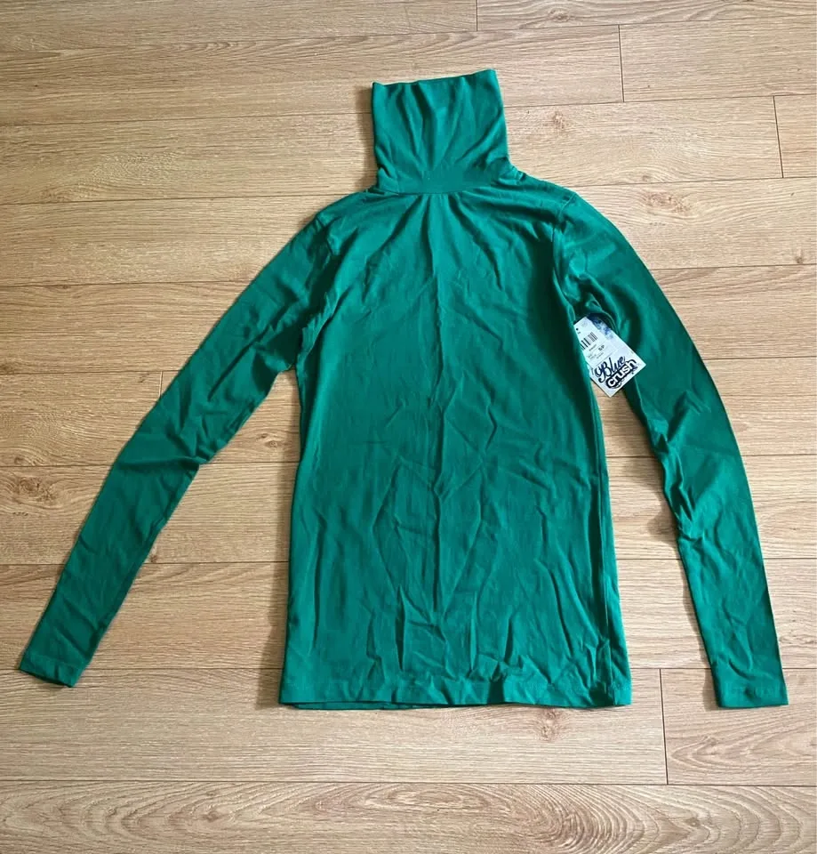 Blue Crush Long-Sleeve Turtleneck Tops — Size Small - photo 2