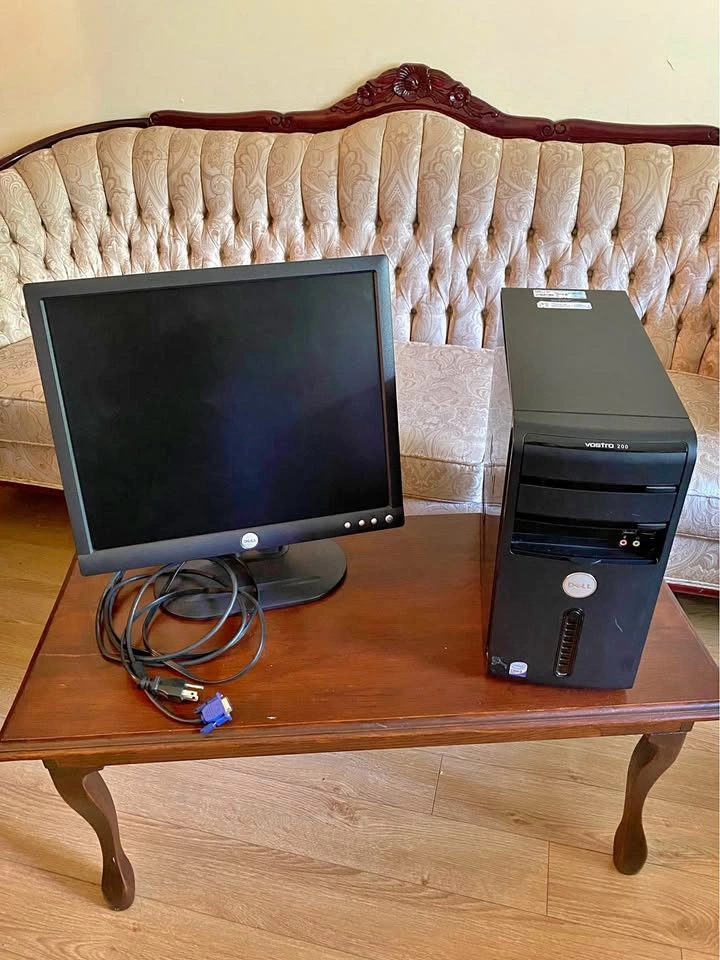 Vintage Dell E173FP LCD Monitor & Vostro 200 Desktop
