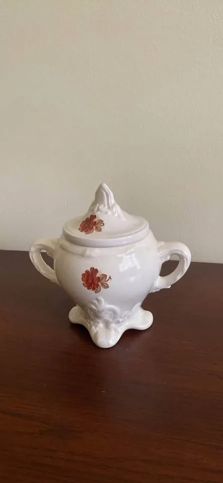 Vintage 1980 Linda Gagnon Ceramic Tea Set – Autumn Floral - photo 5