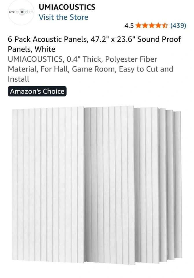 UMIACOUSTICS 6 Pack Acoustic Panels white - photo 2
