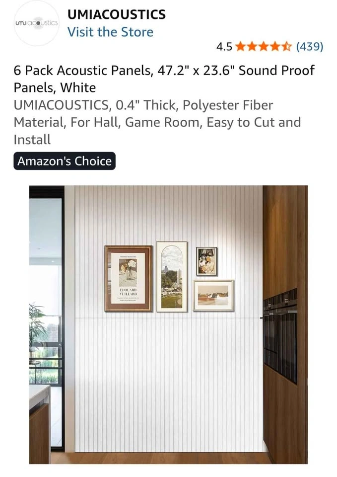UMIACOUSTICS 6 Pack Acoustic Panels white - photo 5