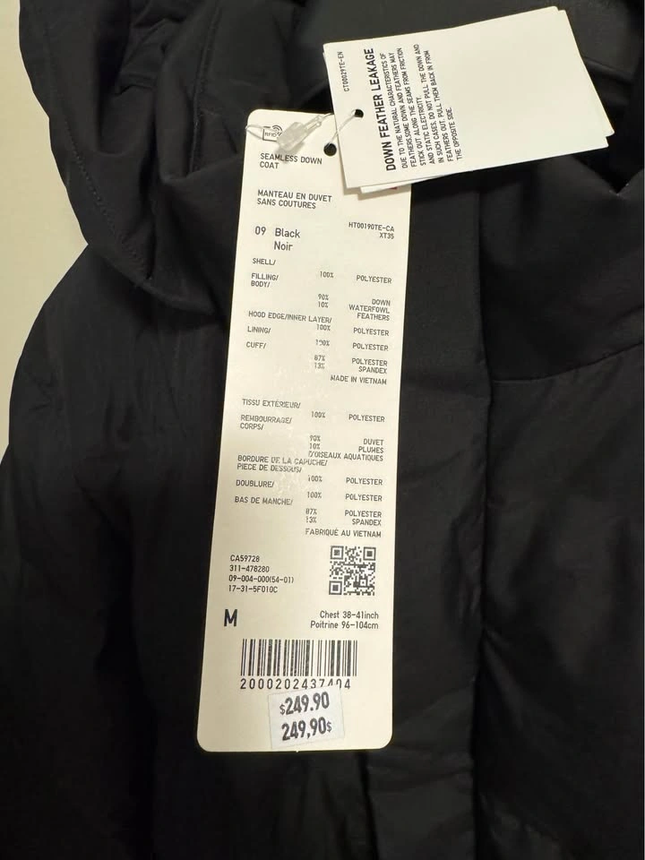 Uniqlo Seamless Down Coat size M - photo 2