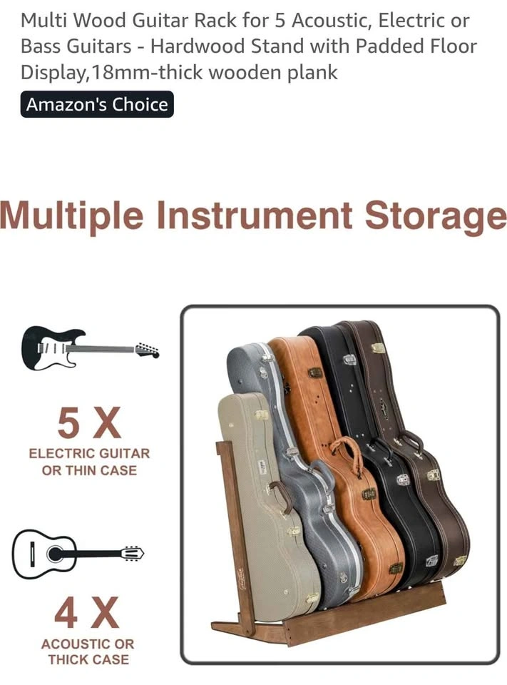 Wood Guitar Case Rack, 34.5"x27"x17.5" - photo 2