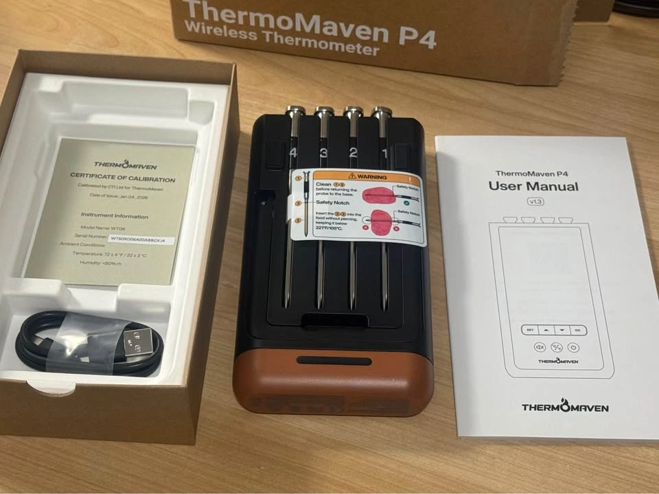 Brand New Smart Wireless Meat Thermometer - 4 Probes - photo 2
