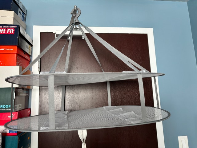 2-Tier Hanging Mesh Drying Rack