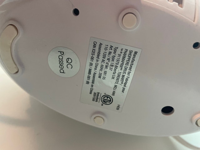 Shoppers Drug Mart Humidifier - photo 2