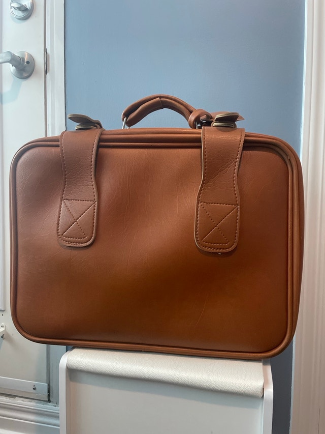 Vintage Tan Briefcase - photo 2