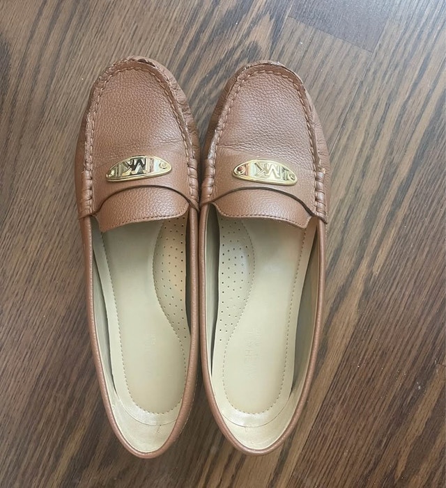 Michael Kors Brown Leather Loafers