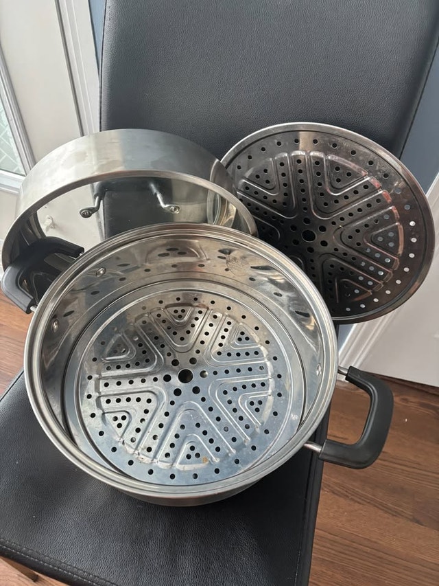 30cm Stainless Steel 304 Double Layer Steamer Pot - photo 2