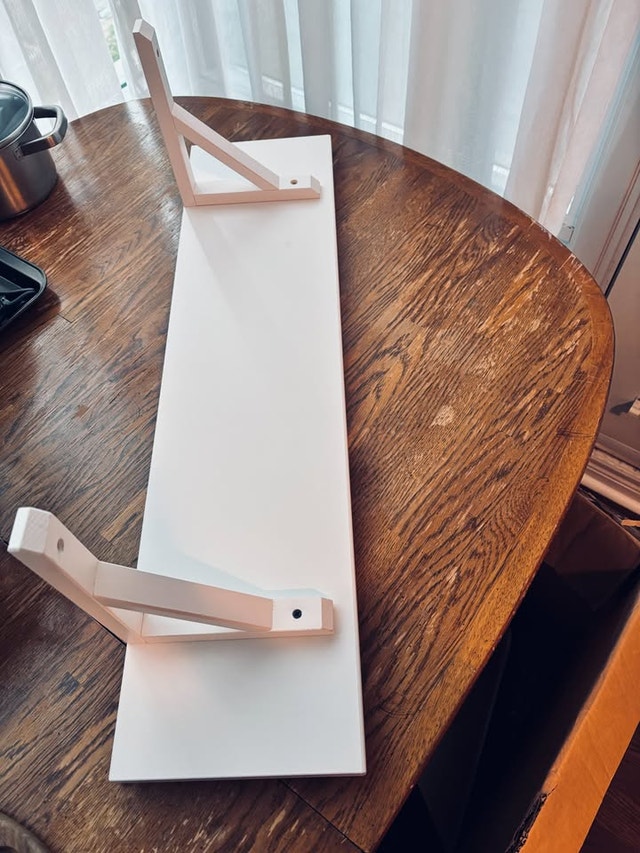 IKEA Wall Shelf with 2 SANDSHULT Brackets