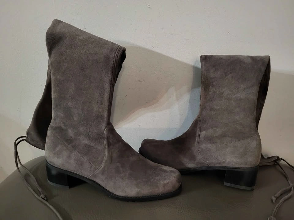 Almost new Stuart Weitzman Lowland Praline Suede Boots size 6 - photo 2