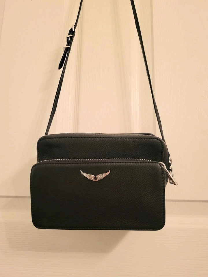 Zadig & Voltaire XS Boxy Wings Black Leather Camera Bag - photo 2