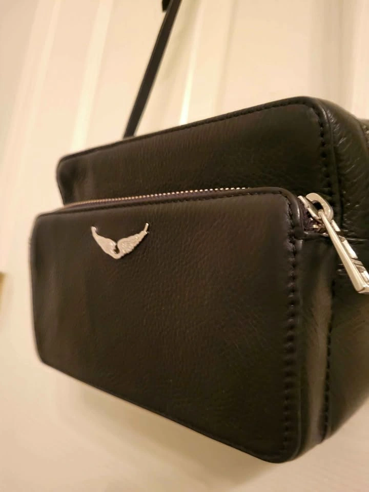 Zadig & Voltaire XS Boxy Wings Black Leather Camera Bag - photo 4